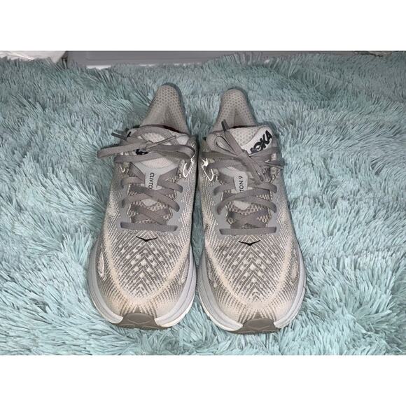 Hoka Clifton 9 Women's Size 9 Gray Running Shoes - Picture 2 of 7